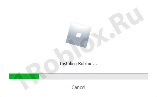 Ход инсталляции Roblox