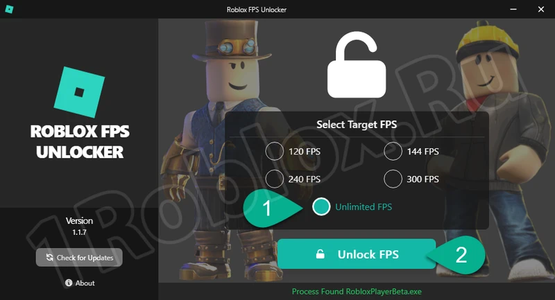 Начало работы с Roblox FPS Unlocker