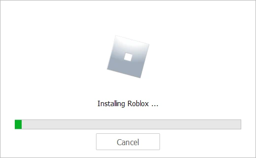 Процесс установки Roblox