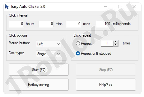 EasyAutoClicker 2.0 для Роблокс